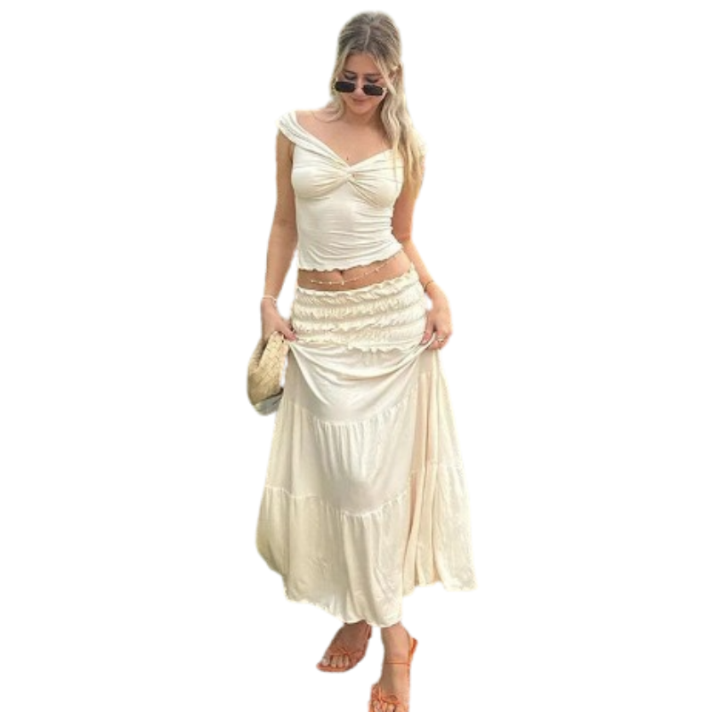 Boho-chic two-piece set