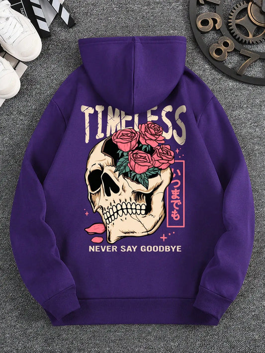 Purple Graphic Hoodie