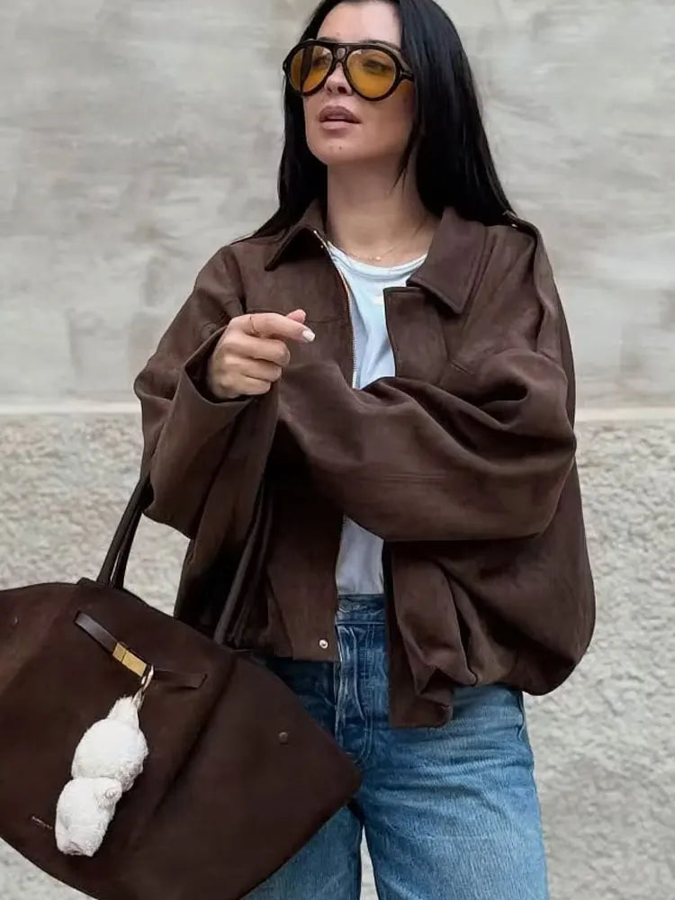 Oversized Bomber Jacket