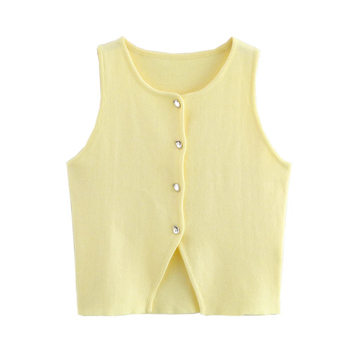 Cropped Knit Vest