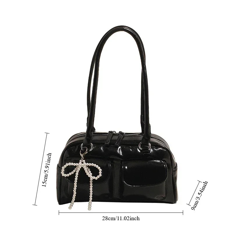 Glossy Shoulder Bag