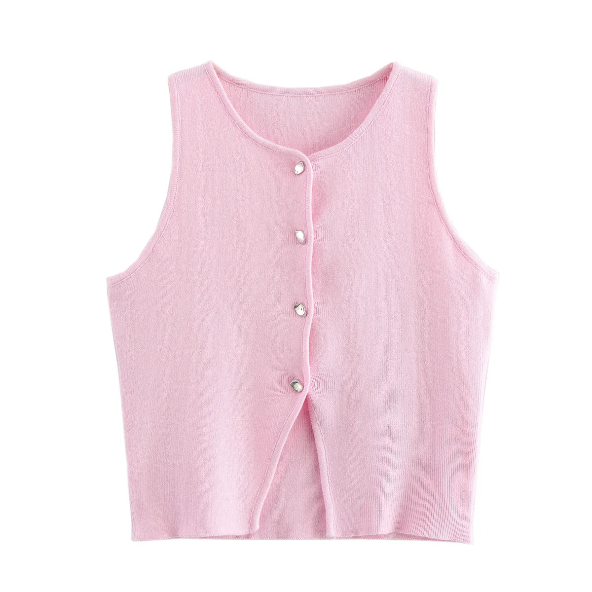 Cropped Knit Vest