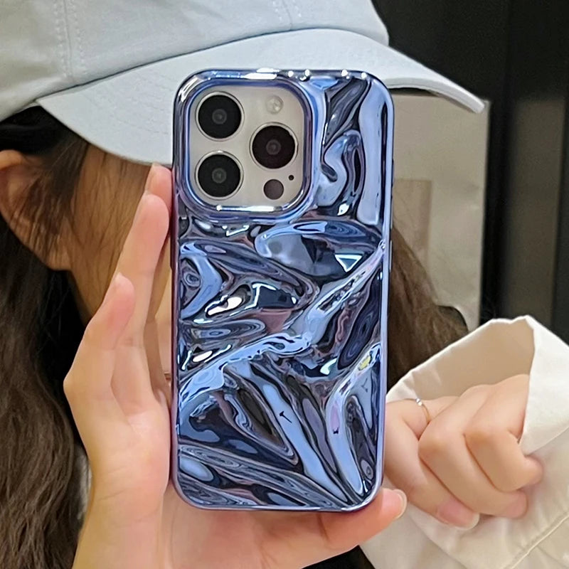 Plating Blue Phone Case