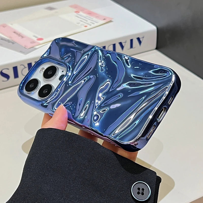 Plating Blue Phone Case