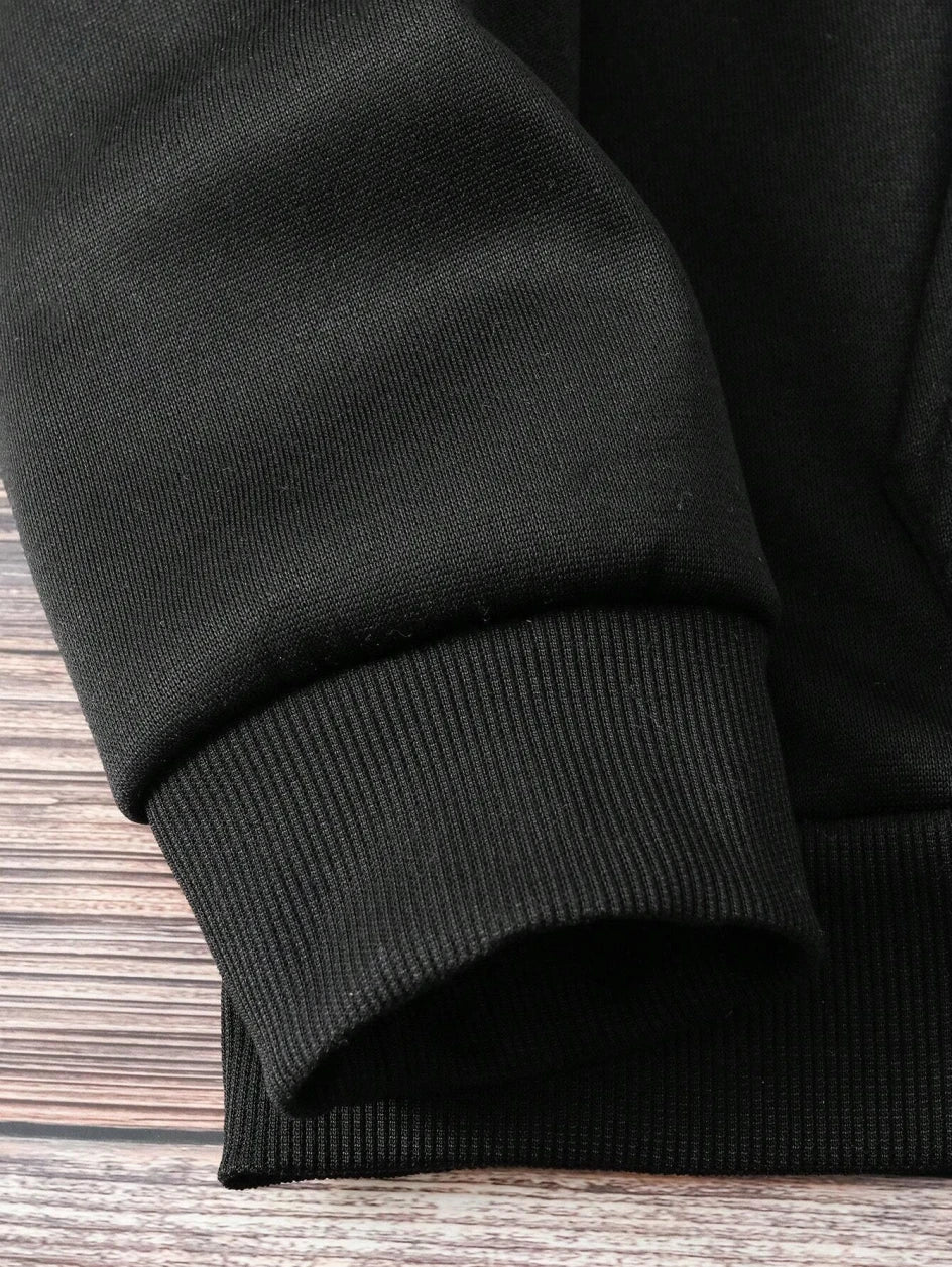 Loose Printed Hoodie