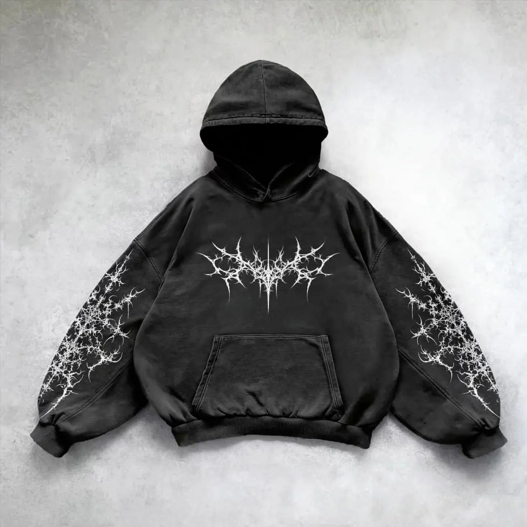 Oversized Gothic Hoodie