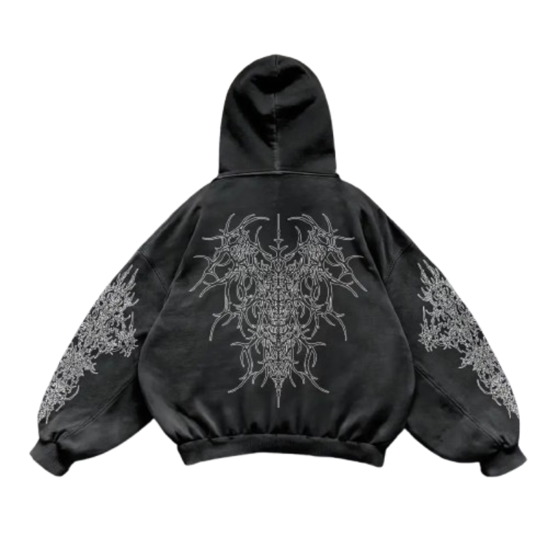Oversized Gothic Hoodie