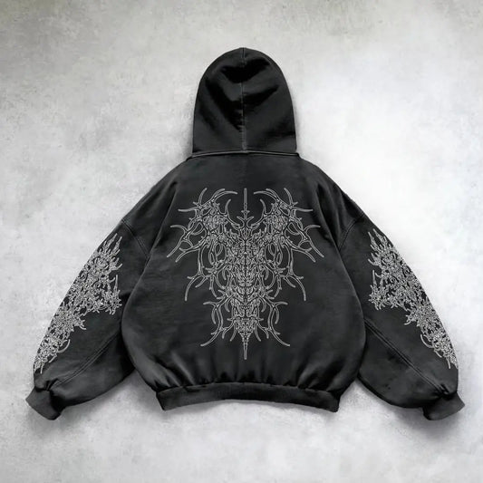 Oversized Gothic Hoodie