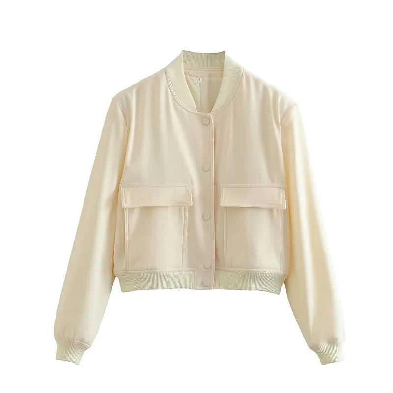 Button Cropped Jacket
