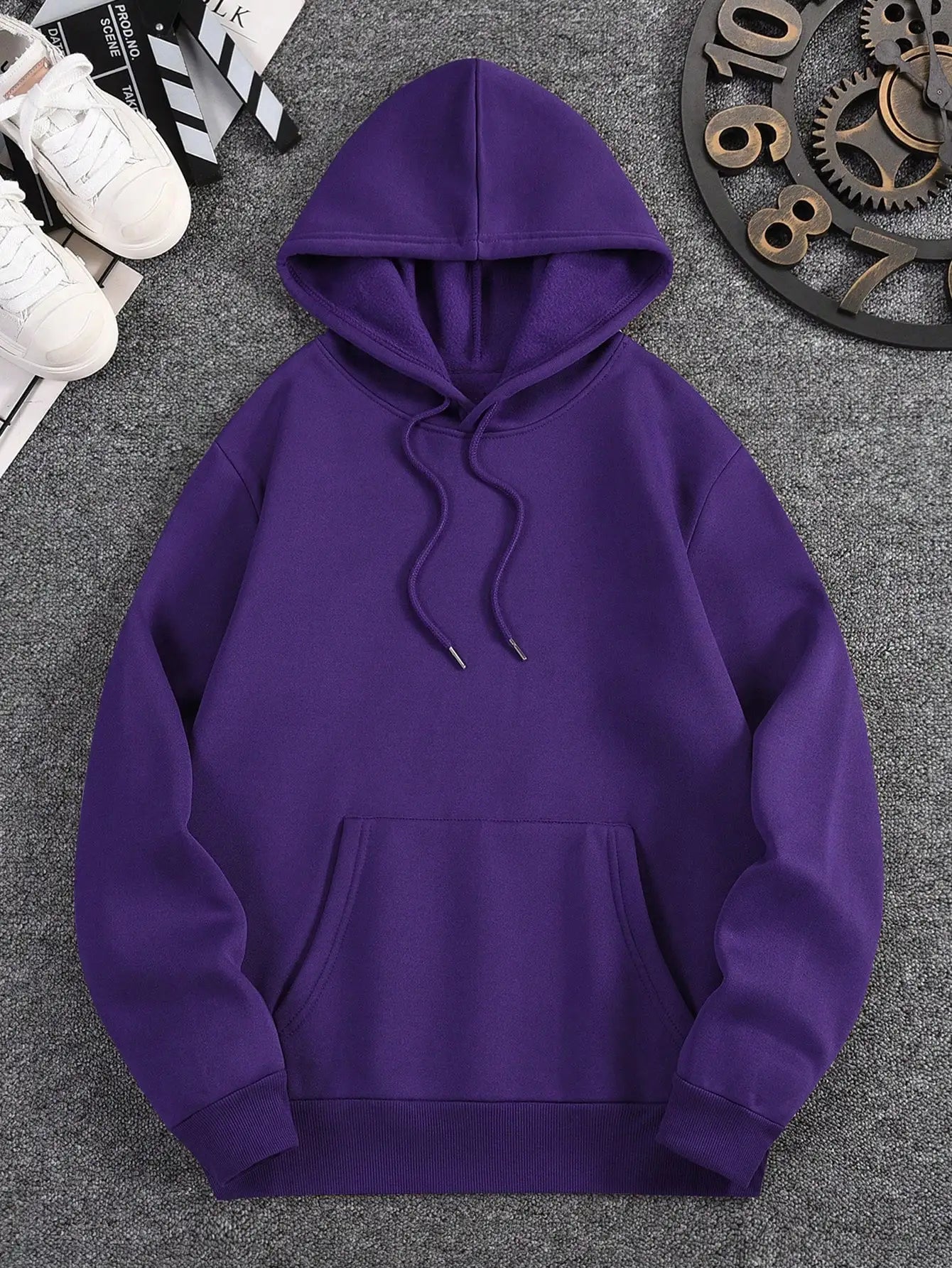 Purple Graphic Hoodie