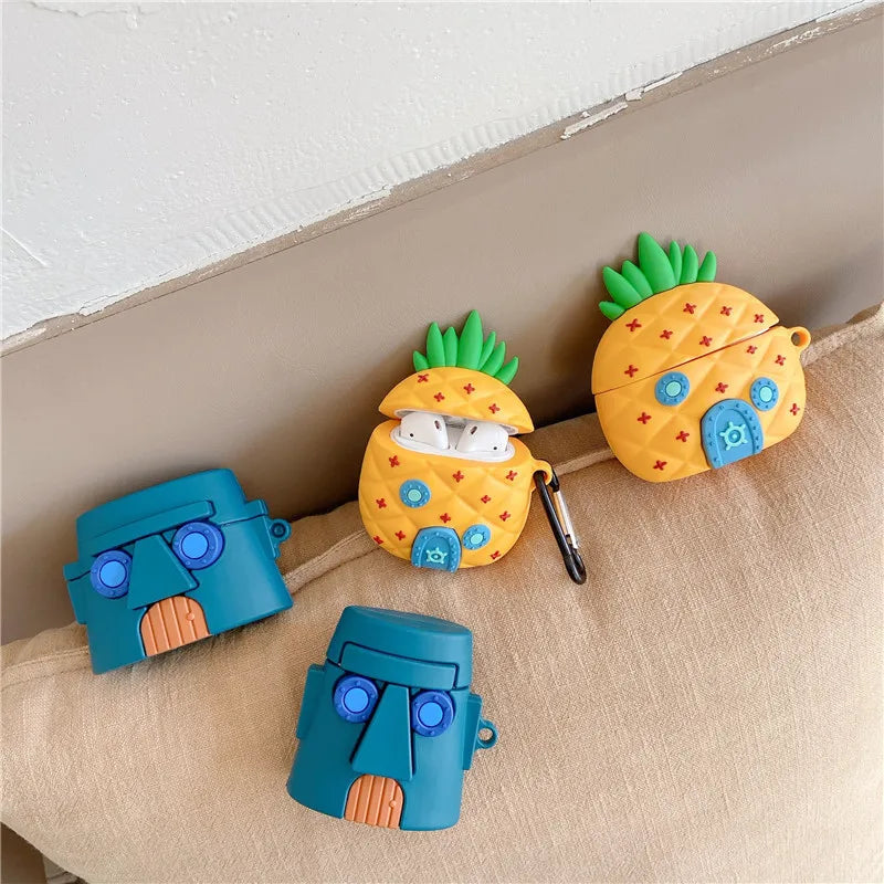 Sponge Bob Silicone Case For Airpods