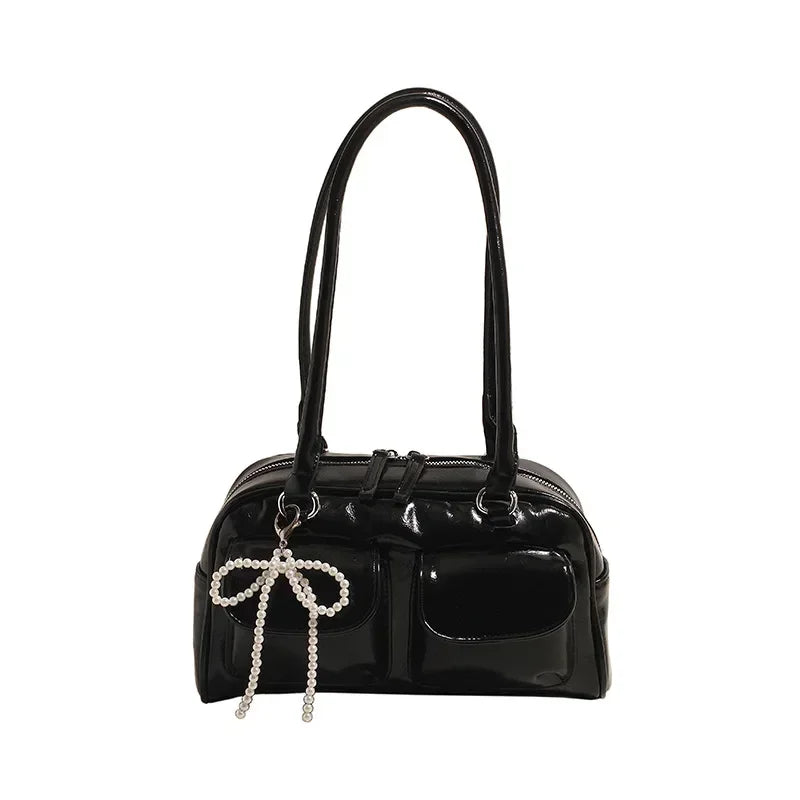 Glossy Shoulder Bag
