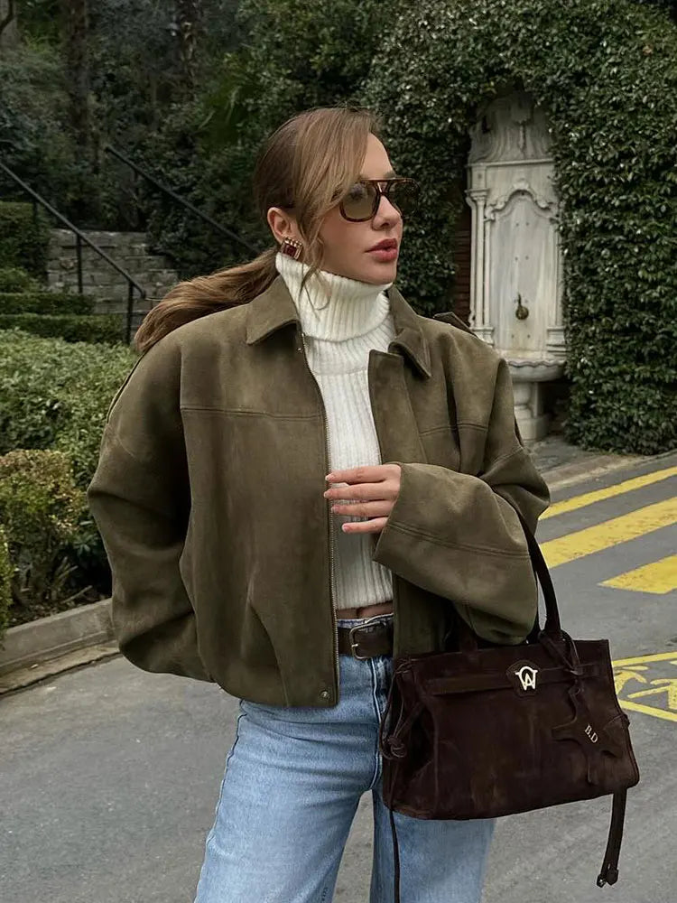 Oversized Bomber Jacket