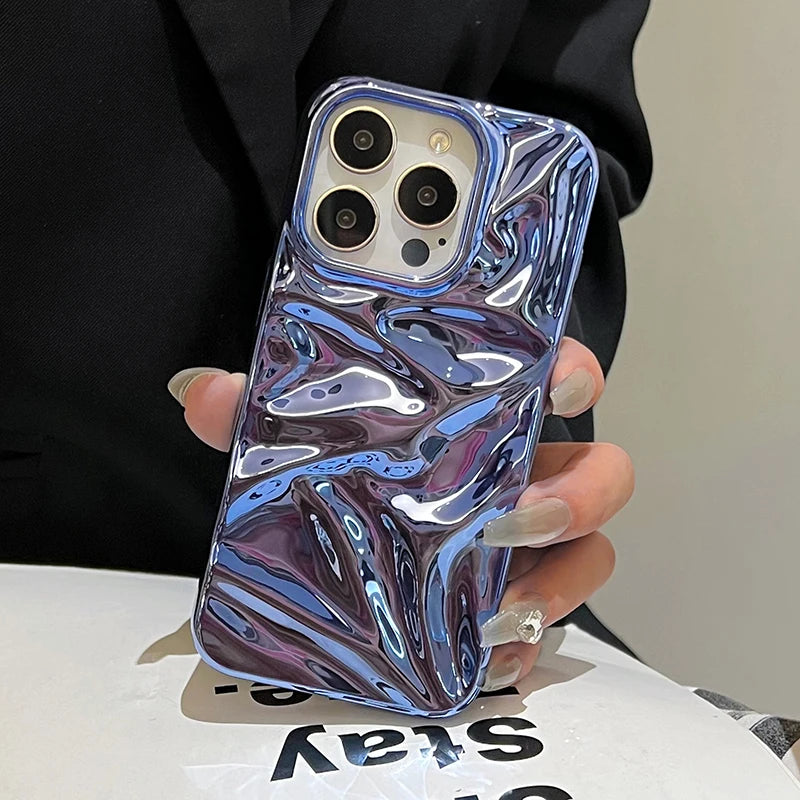 Plating Blue Phone Case