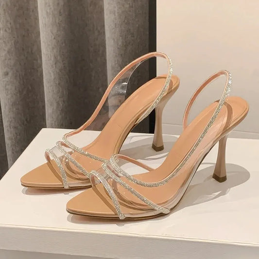 Transparent Heeled Sandals
