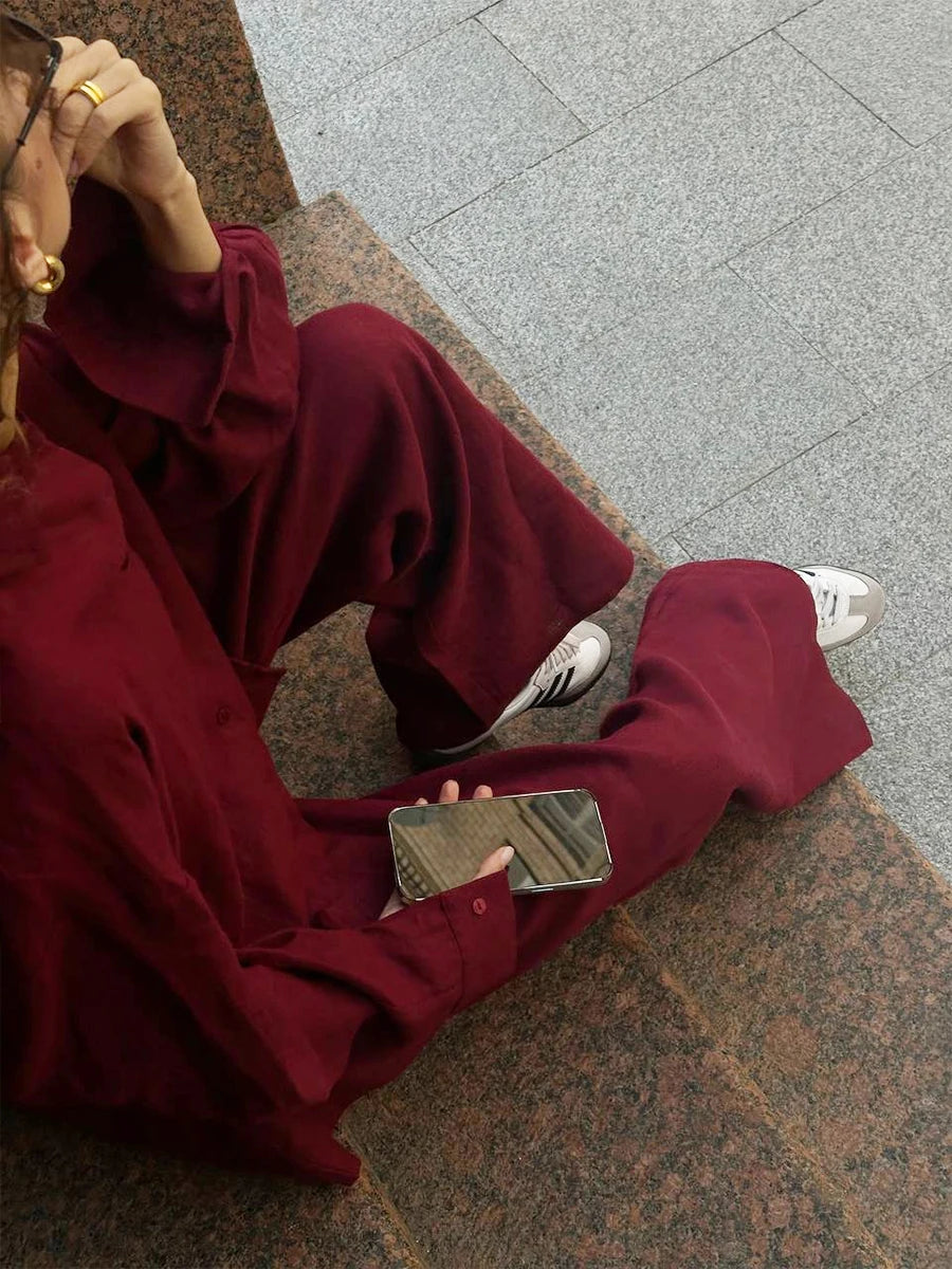 Bornladies Cotton Casual Pants Sets