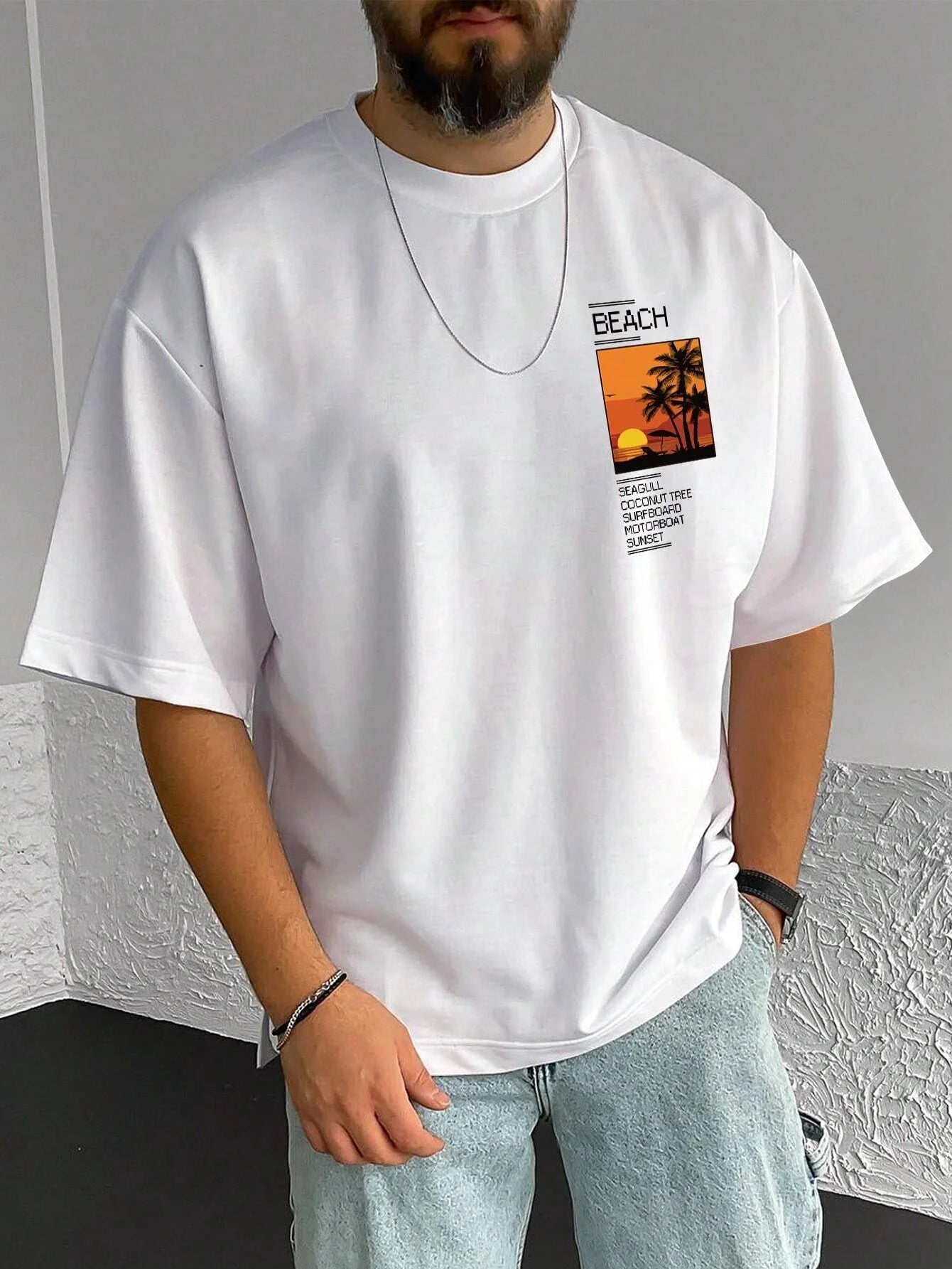 Men loose T-shirt