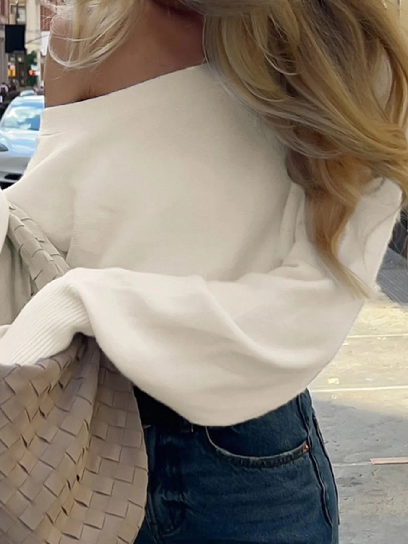 Casual Off-Shoulder Sweater