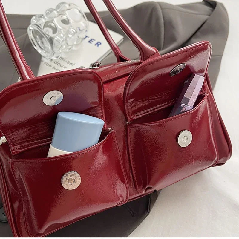 Glossy Shoulder Bag