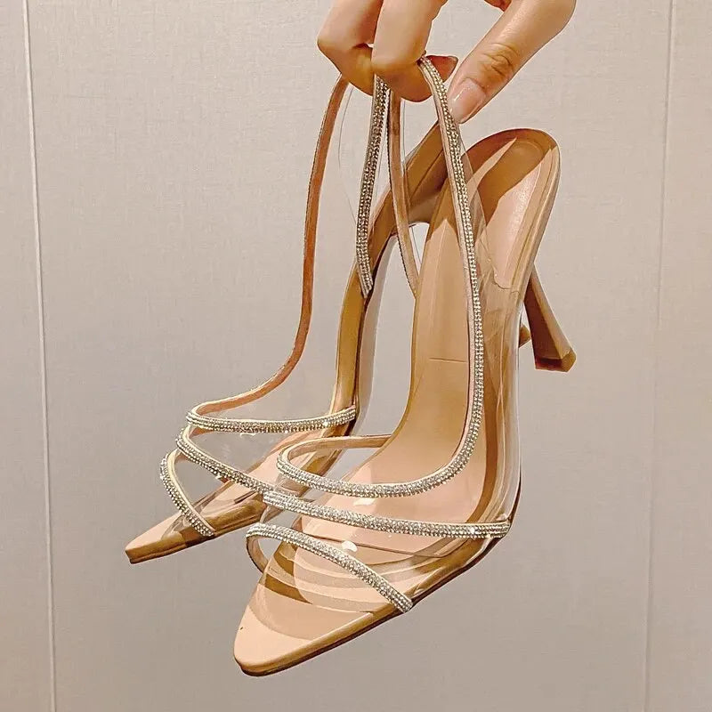 Transparent Heeled Sandals