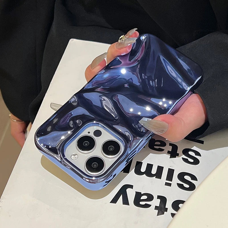 Plating Blue Phone Case