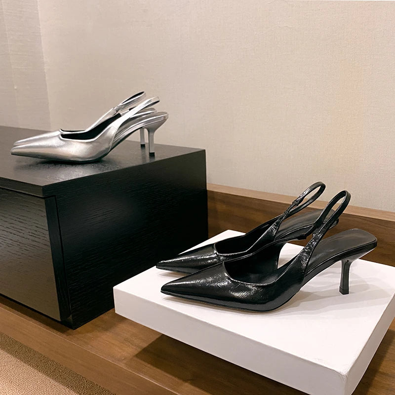 Pointed Toe Heeled Sandals