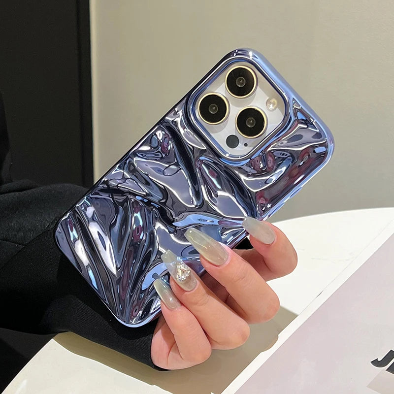 Plating Blue Phone Case