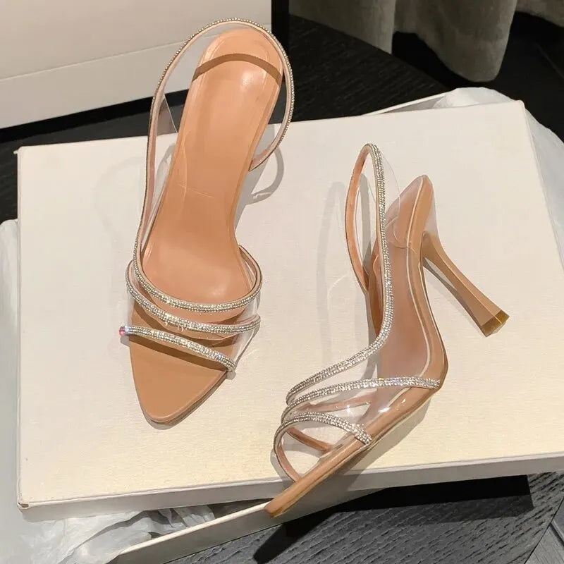 Transparent Heeled Sandals