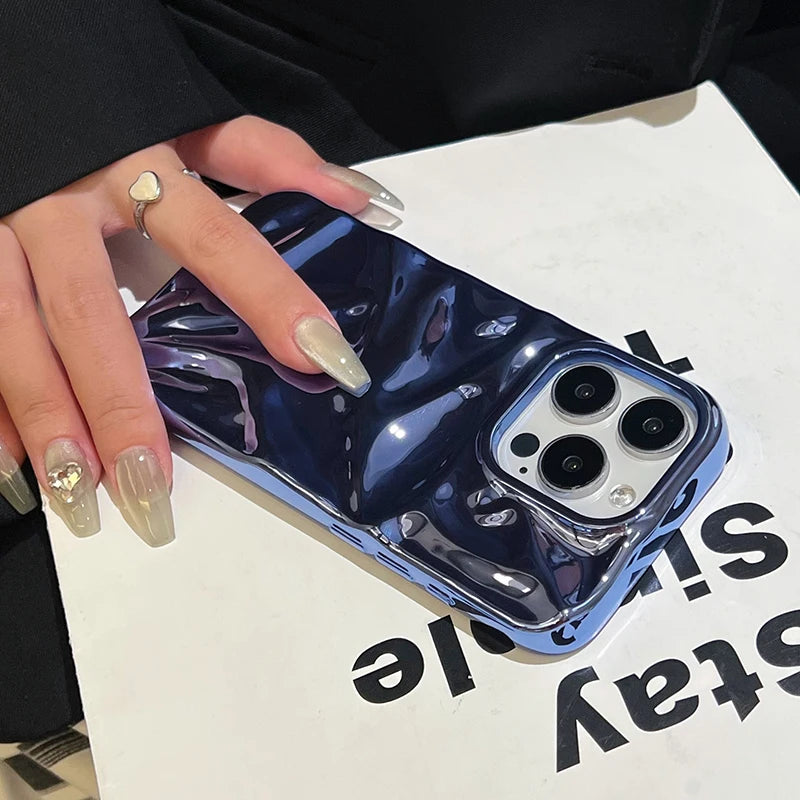 Plating Blue Phone Case
