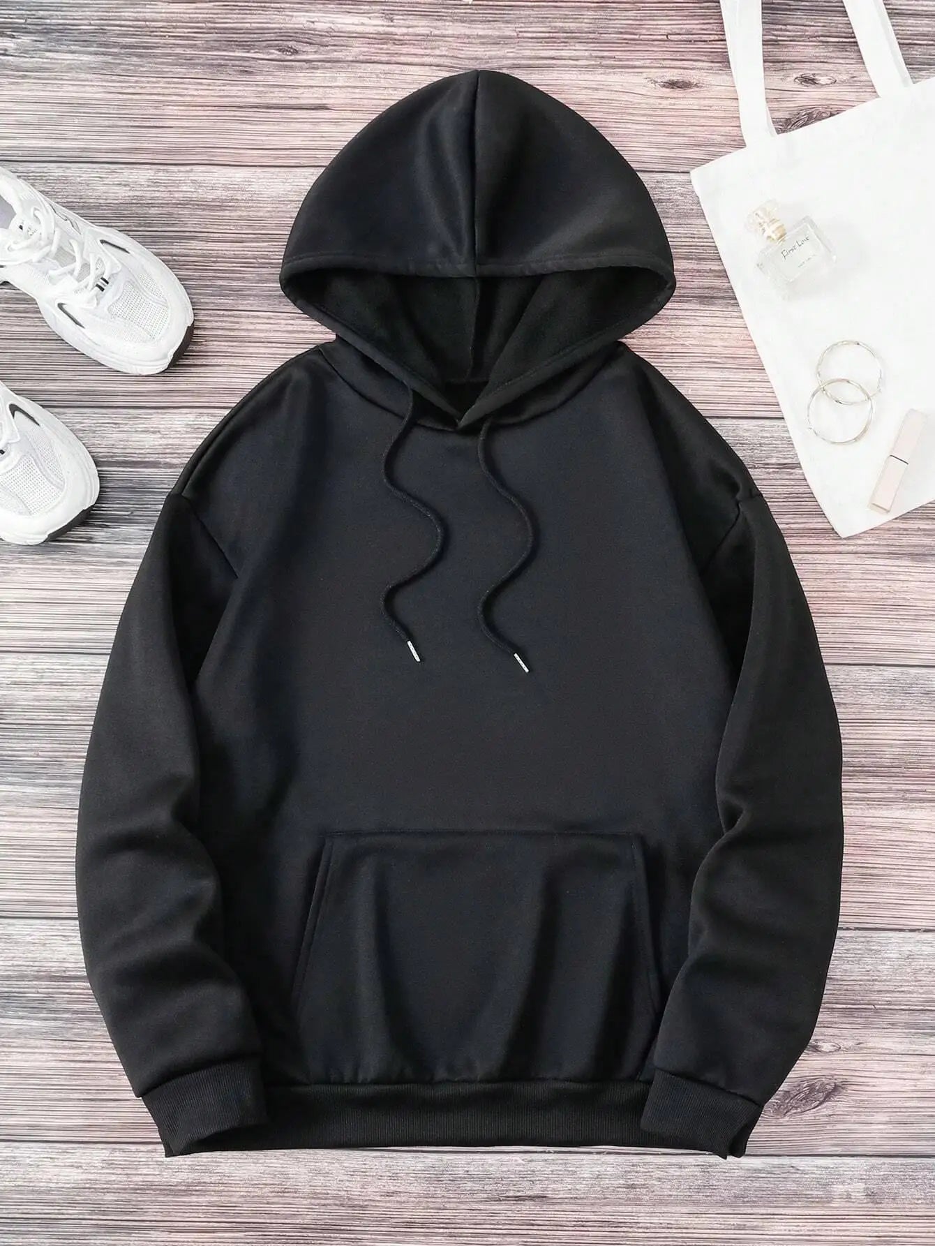 Loose Printed Hoodie