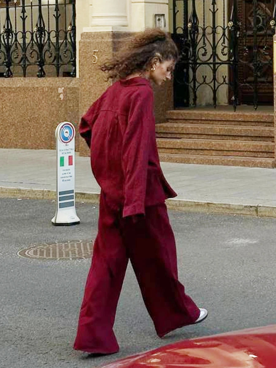Bornladies Cotton Casual Pants Sets