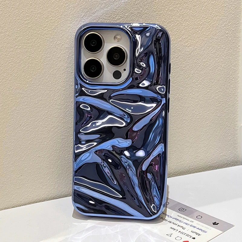 Plating Blue Phone Case