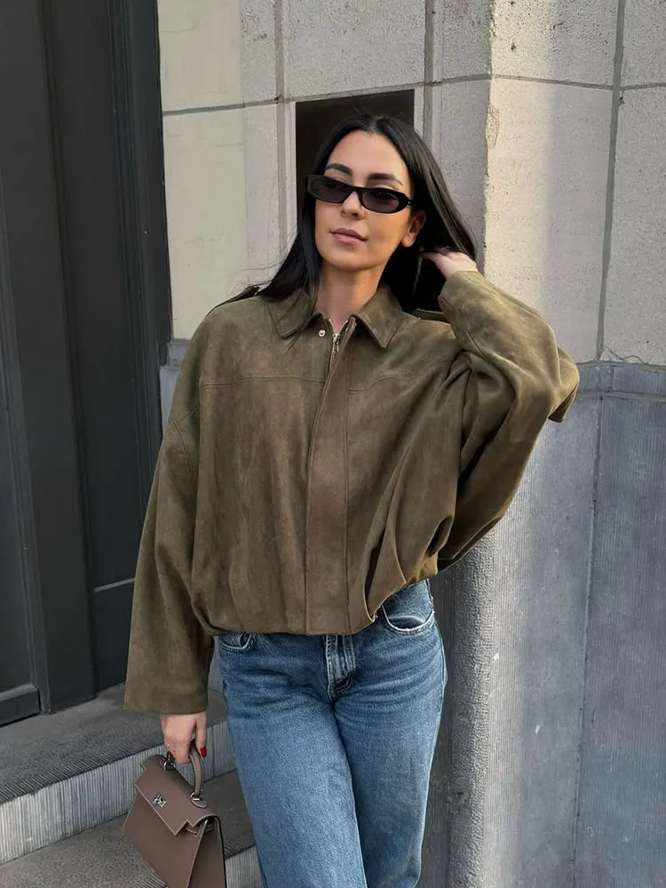 Oversized Bomber Jacket