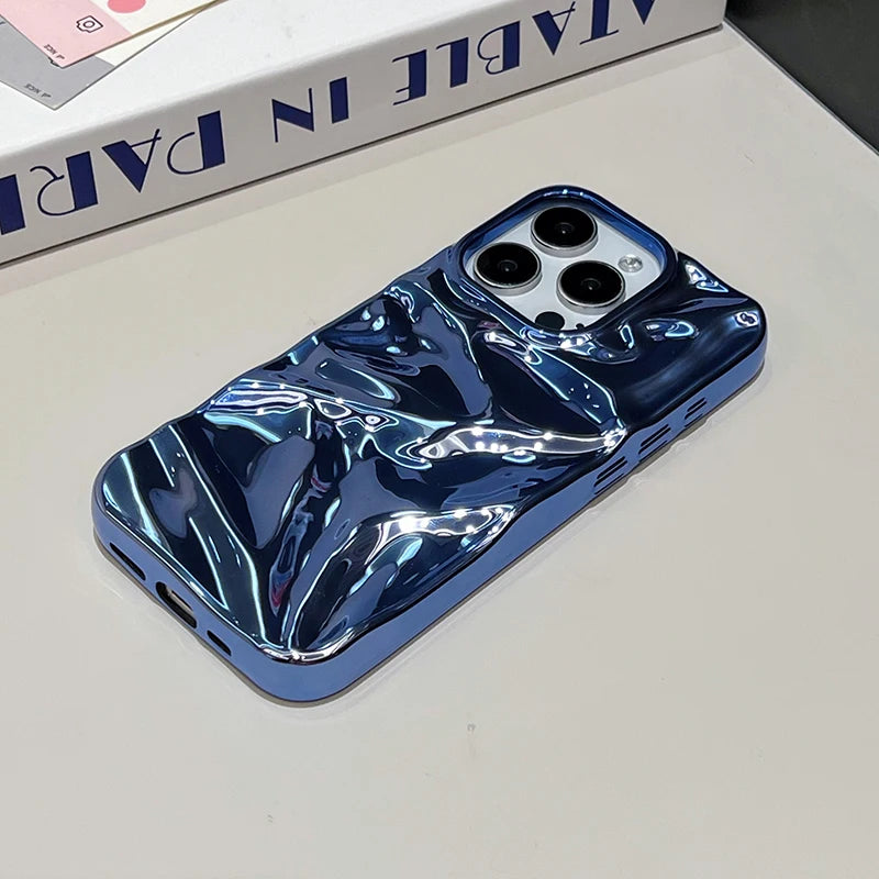 Plating Blue Phone Case