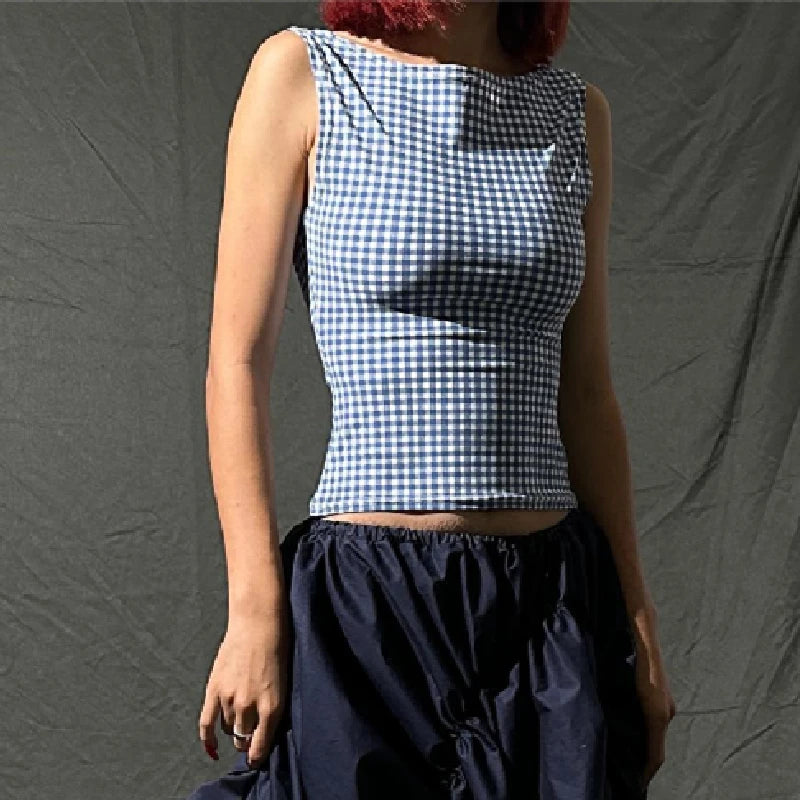 Bow Backless Tank Top