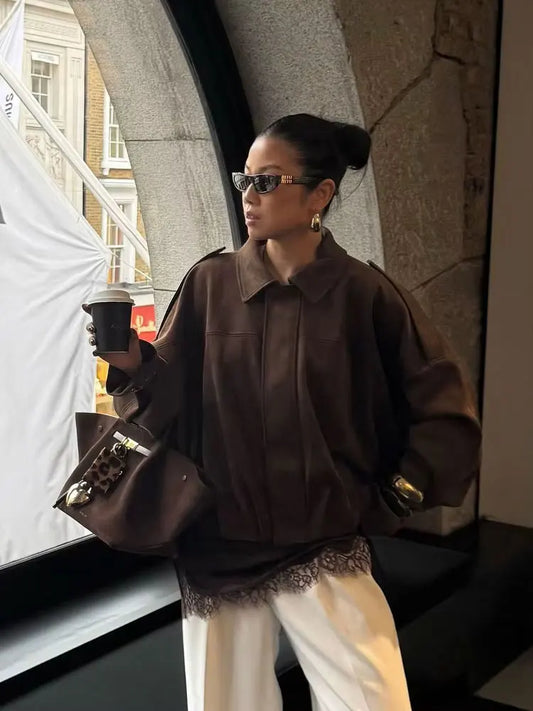 Oversized Bomber Jacket