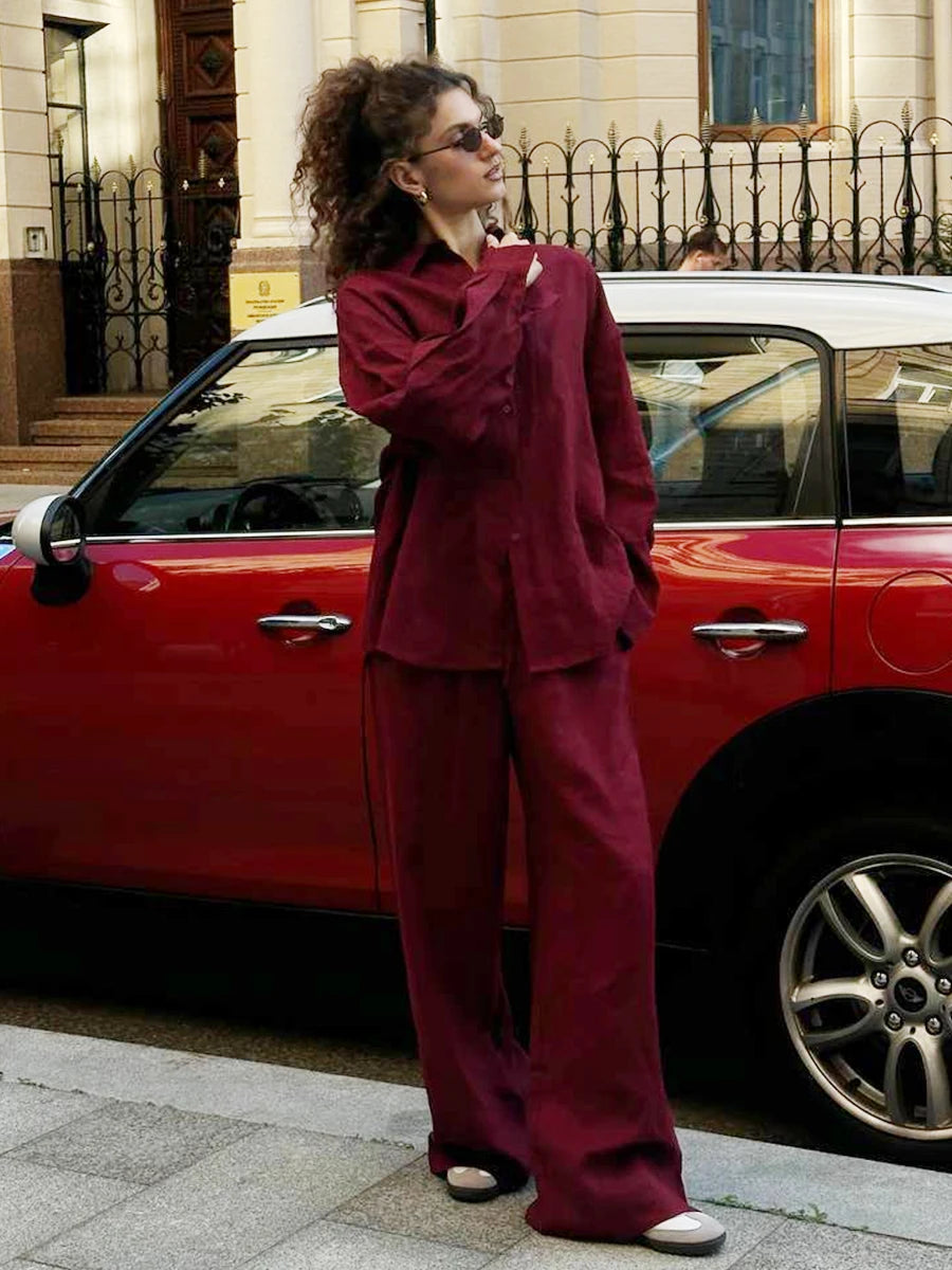 Bornladies Cotton Casual Pants Sets