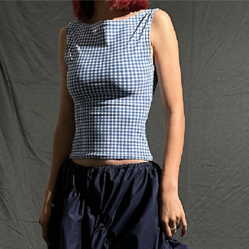 Bow Backless Tank Top