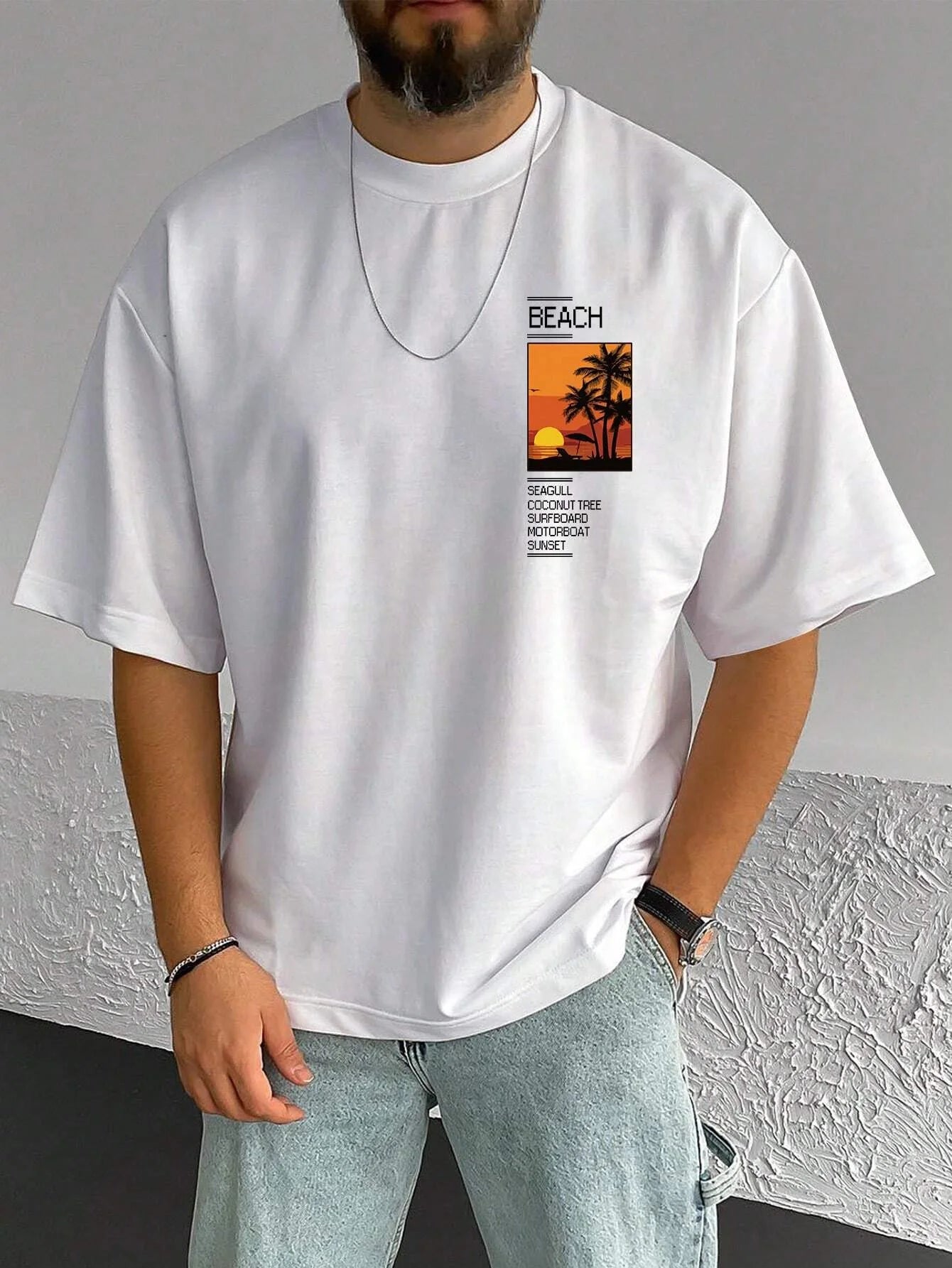 Men loose T-shirt