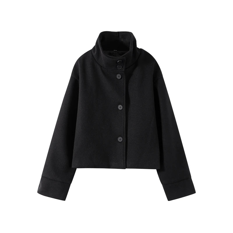 Stand Collar Short Jacket
