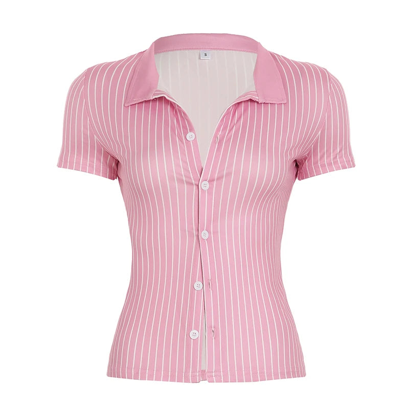 Stripe Short Sleeve Shirt