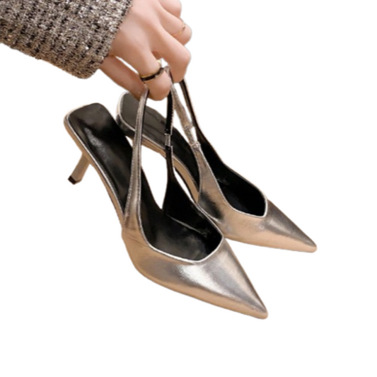 Pointed Toe Heeled Sandals