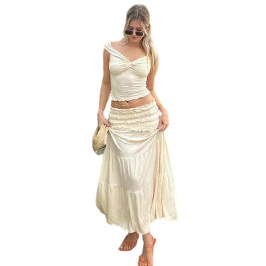 Boho-chic two-piece set
