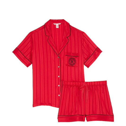 Victoria's Secret Red Satin Pajama Set