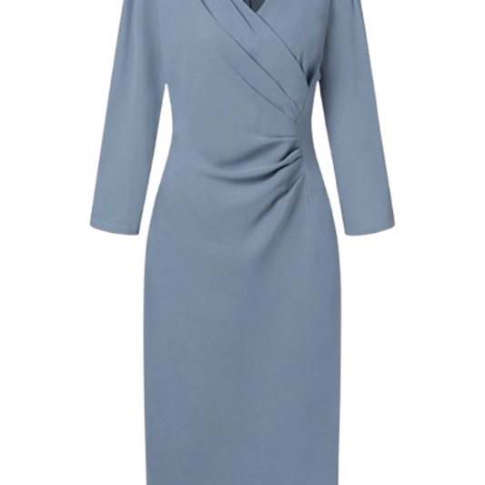 Elegant Draped Midi Dress