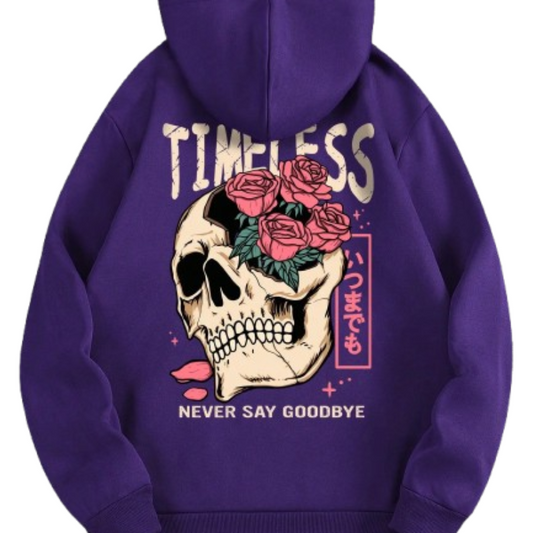 Purple Graphic Hoodie