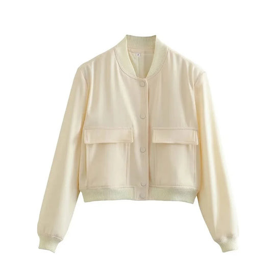 Button Cropped Jacket