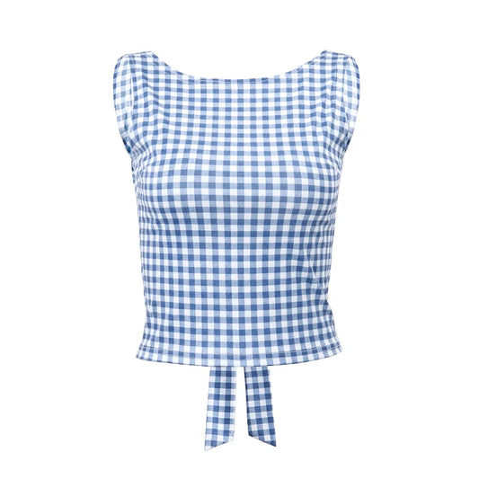 Bow Backless Tank Top