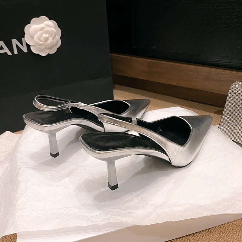 Pointed Toe Heeled Sandals