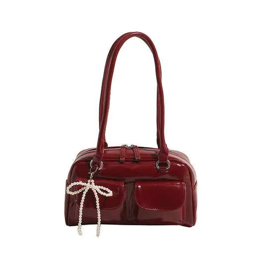 Glossy Shoulder Bag